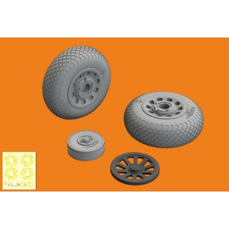 1/48 P-51D Wheels Cross Tread (for Eduard)