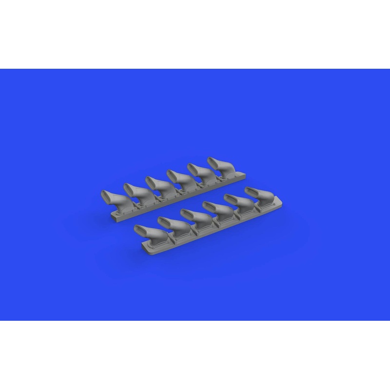 1/48 Spitfire Mk.V six-stacks exhausts fishtail for Eduard