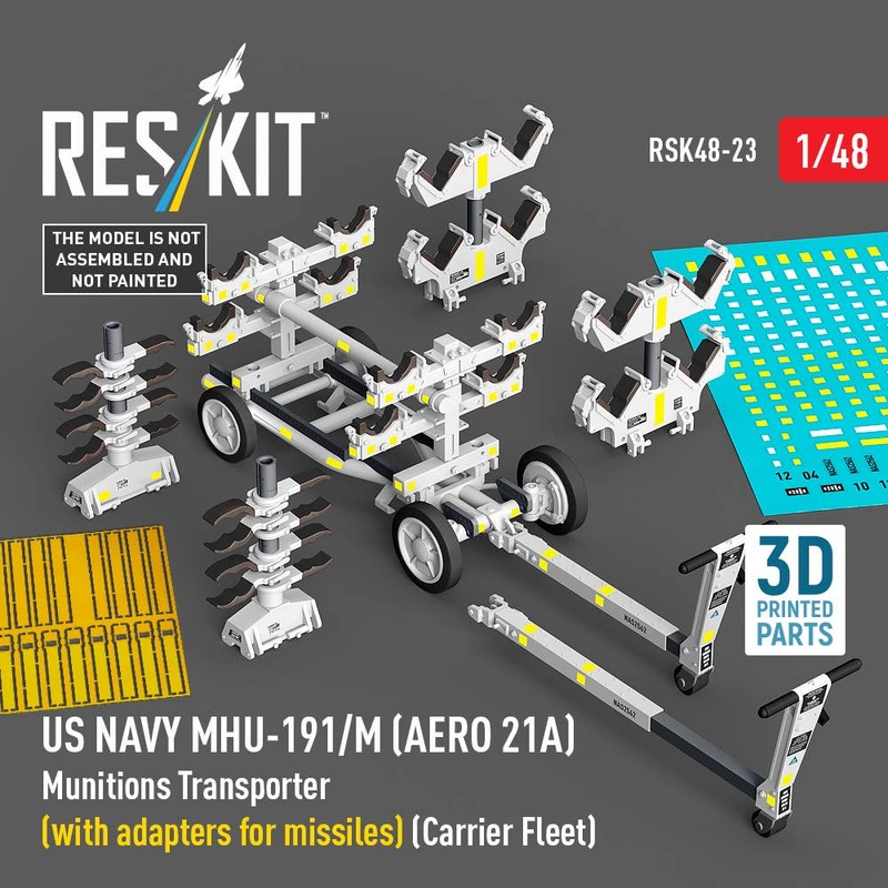 US NAVY MHU-191/M (AERO 21A) Munitions Transporter (with adapters for missiles)