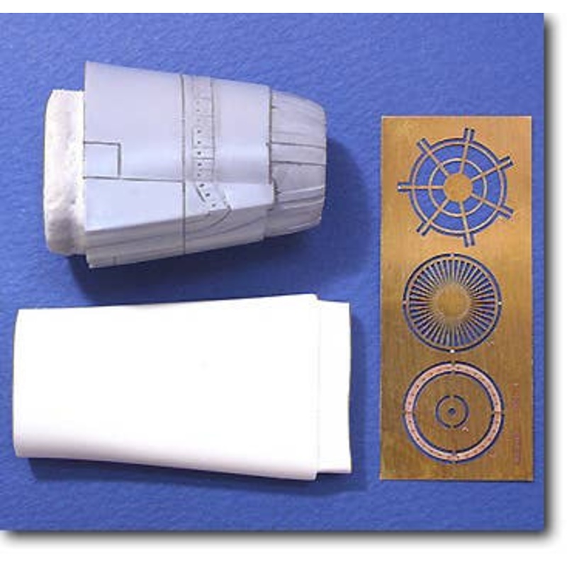 1/48 F-100 Seamless Intake Trunk & Exhaust Nozzle Set w