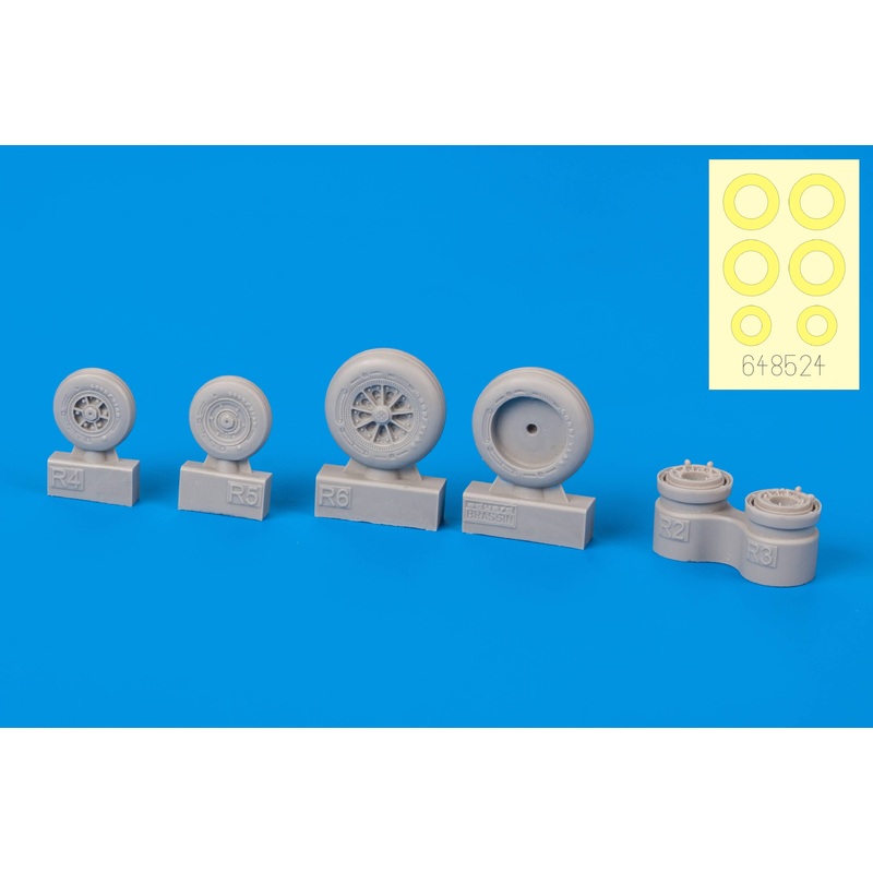 1/48 F-104 Wheels Late (for Kinetic)