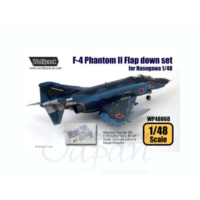 1/48 F-4 Phantom II Hard Wing Flap Down Set