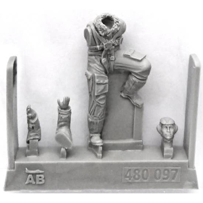 1/48 German Luftwaffe Pilot WWII for Bf 109 Late v. (for Eduard)