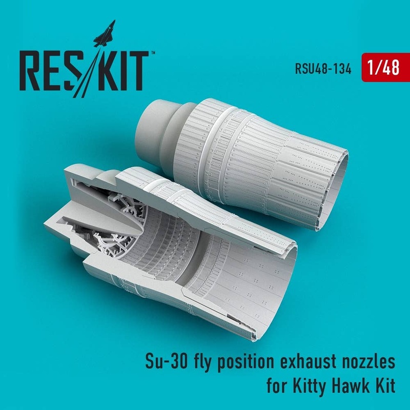 1/48 Su-30 Fly Position Exhaust Nozzles (for Kitty Hawk Kit)