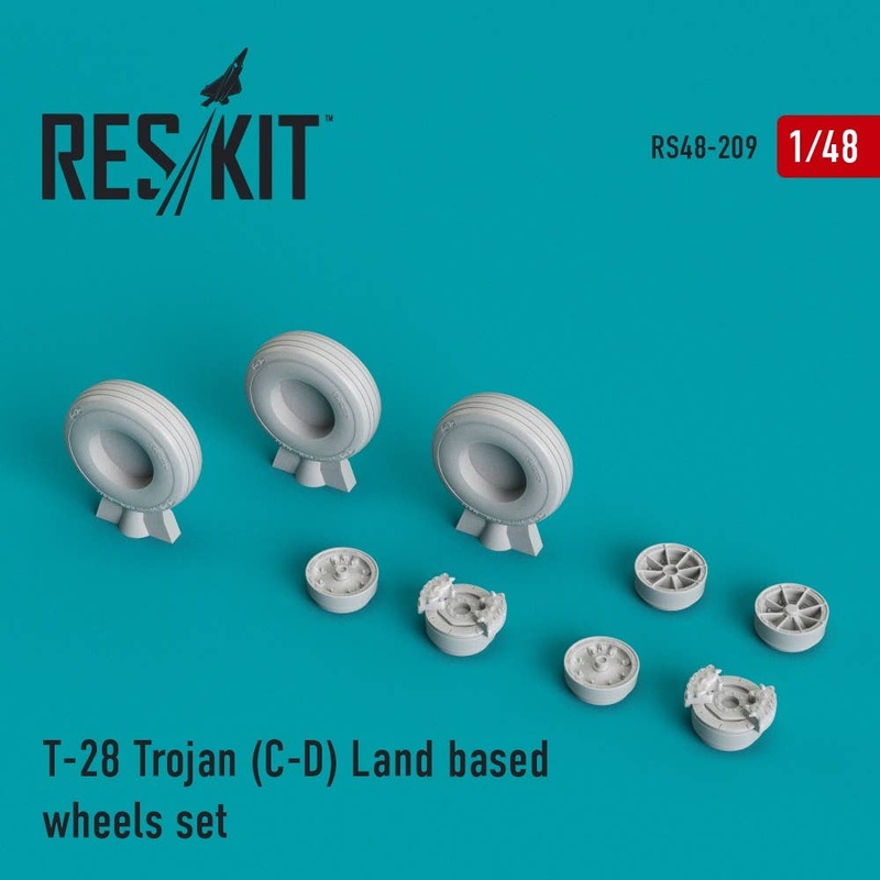 1/48 T-28 Trojan (C-D) Land Based Wheels Set