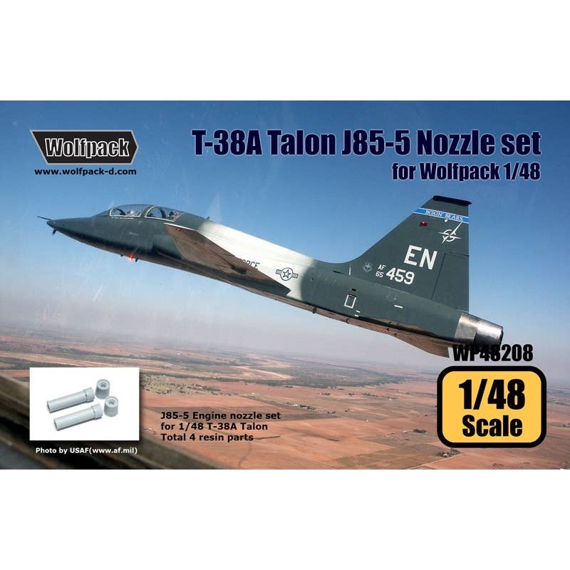 1/48 T-38A Talon J85-5 Nozzle Set (for Wolfpack)