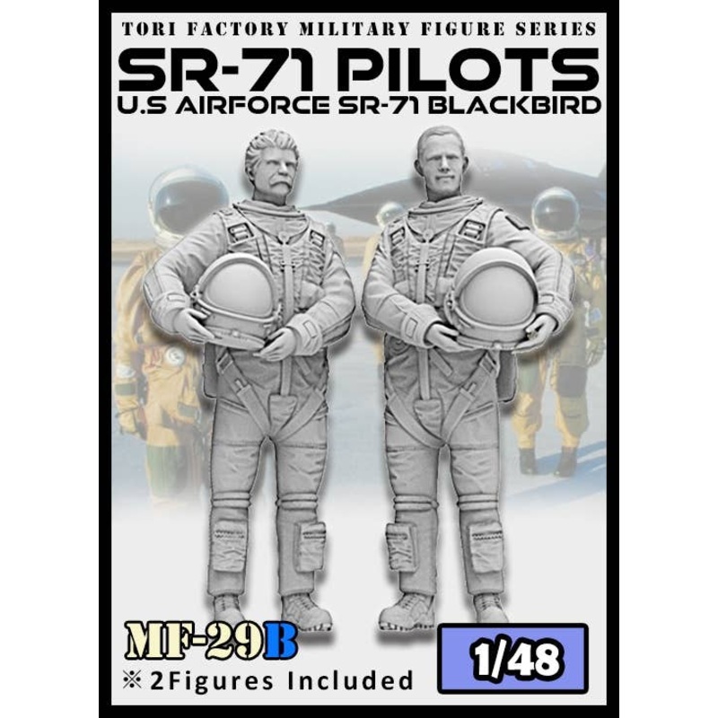 1/48 US Air Force Strategic Reconnaissance Aircraft SR-71 Pilot & RSO Set (2 Body Set)
