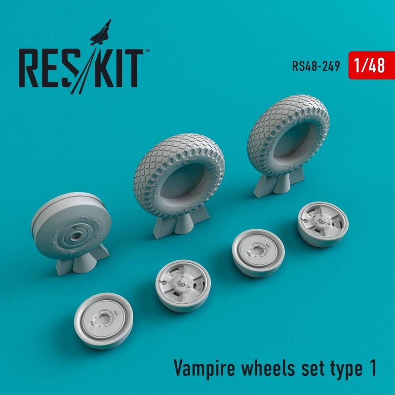 1/48 Vampire Type 1 Wheels Set (for Trumpeter)