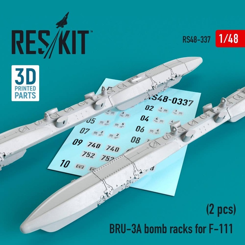 1/48 BRU-3A bomb racks for F-111 (2 pcs) (3D Printing)