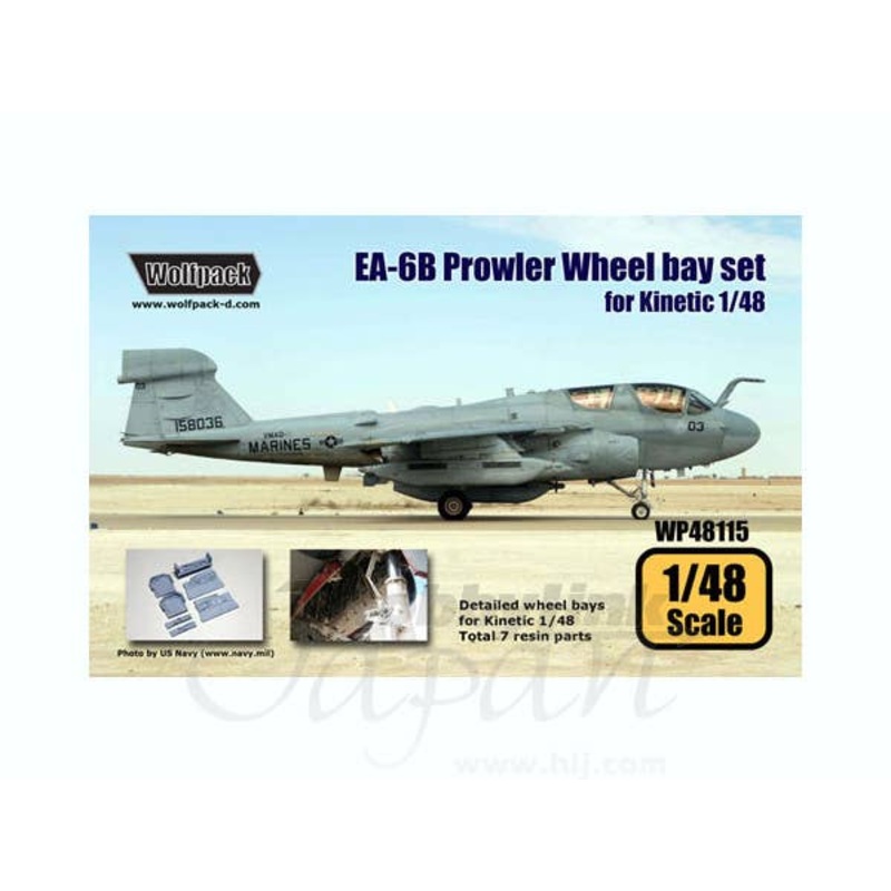 1/48 EA-6B Prowler Wheel Bay Set (for Kinetic)