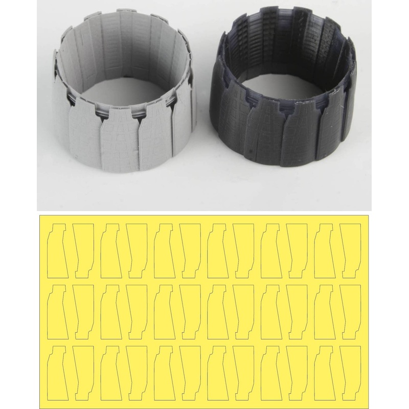 1/48 F-14 A PLUS/D GE Exhaust Nozzle Set (Opened) (Tamiya, Hasegawa)