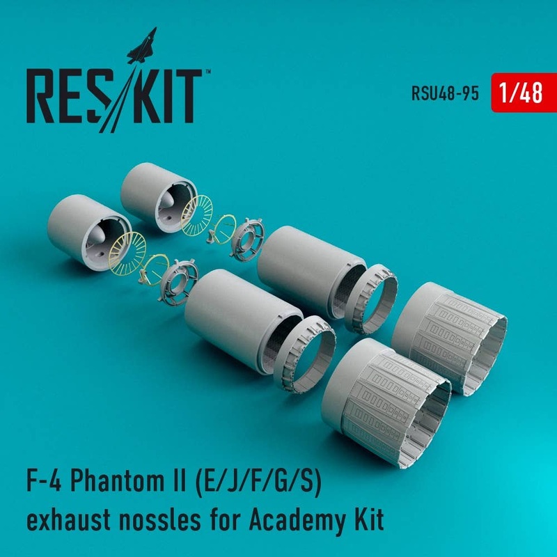 1/48 F-4 Phantom II (E/J/F/G/S) Exhaust Nossles (for Academy)