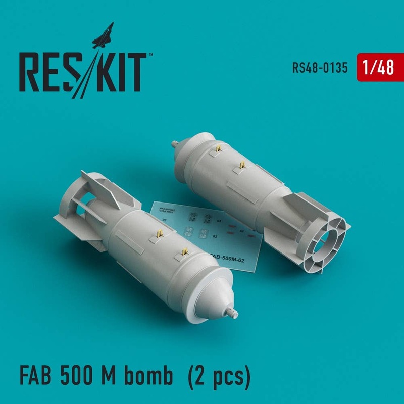 1/48 FAB 500 M Bomb (2pcs) (Su-17, Su-22, Su-24, Su-25, Su-34)