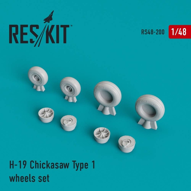 1/48 H-19 Chickasaw Type 1 Wheels Set (for Revell)