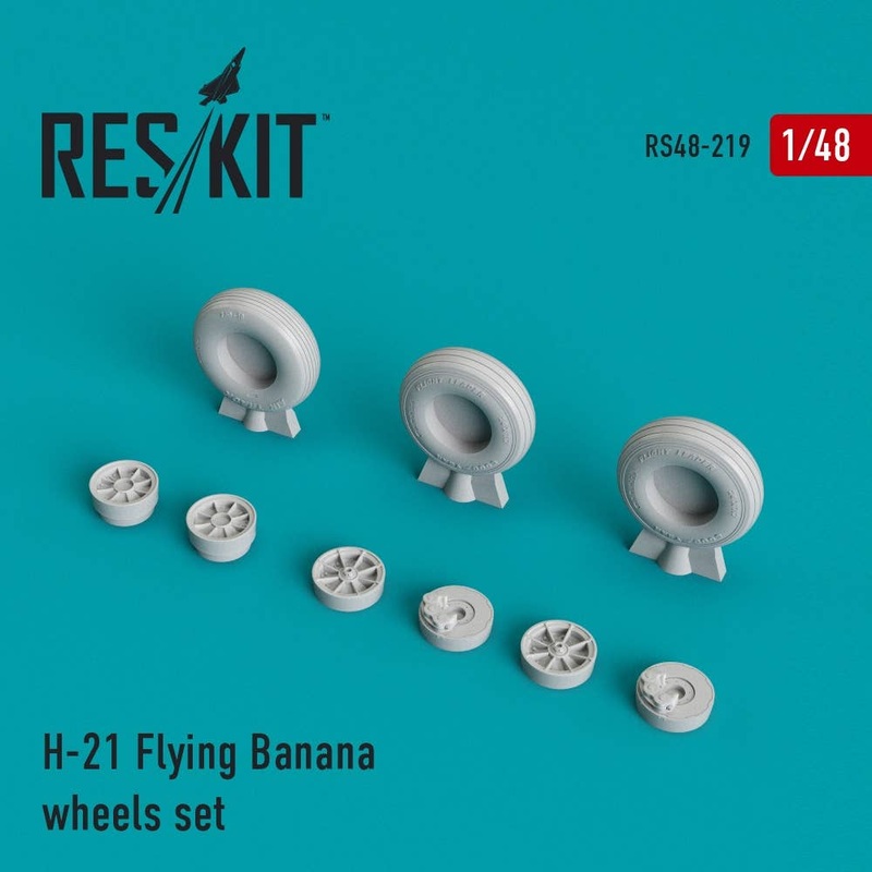 1/48 H-21 Flying Banana Wheels Set (for Italeri)