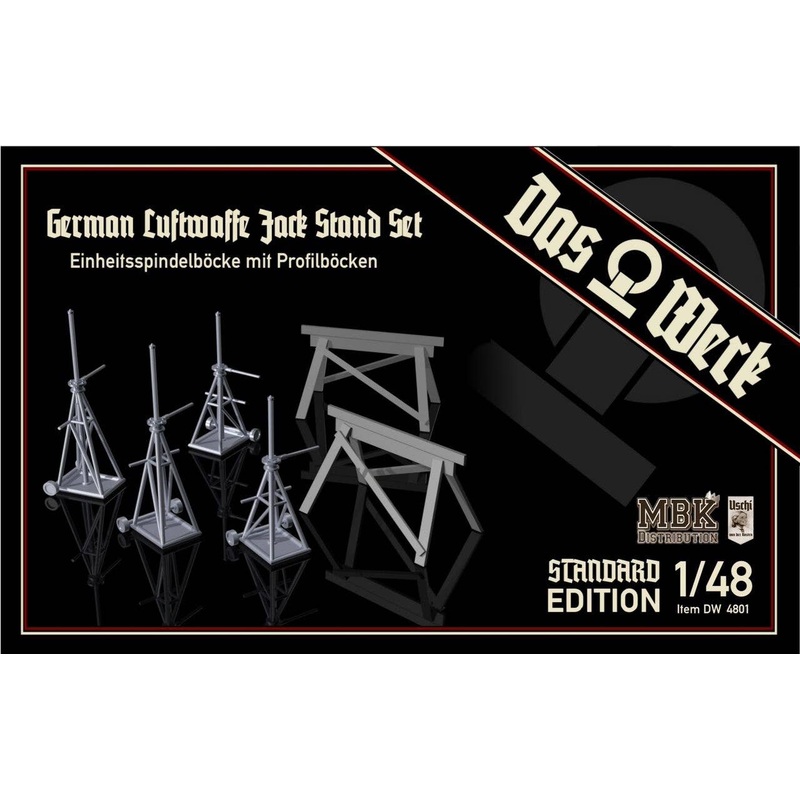 1/48 Luftwaffe Jack Stand Set with Saw Horses (Standard Edition)