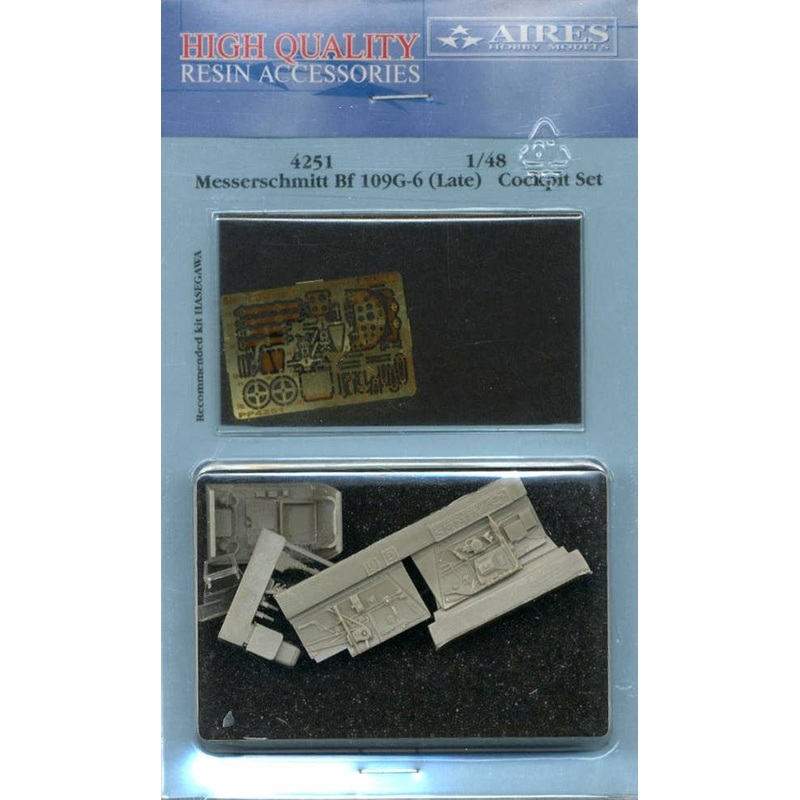 1/48 Messerschmitt Bf-109G-6 Cockpit Late Version (for Hasegawa)