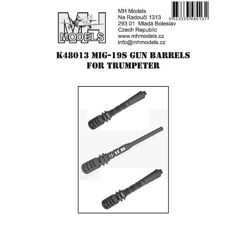1/48 MiG-19S Gun Barrels for Trumpeter
