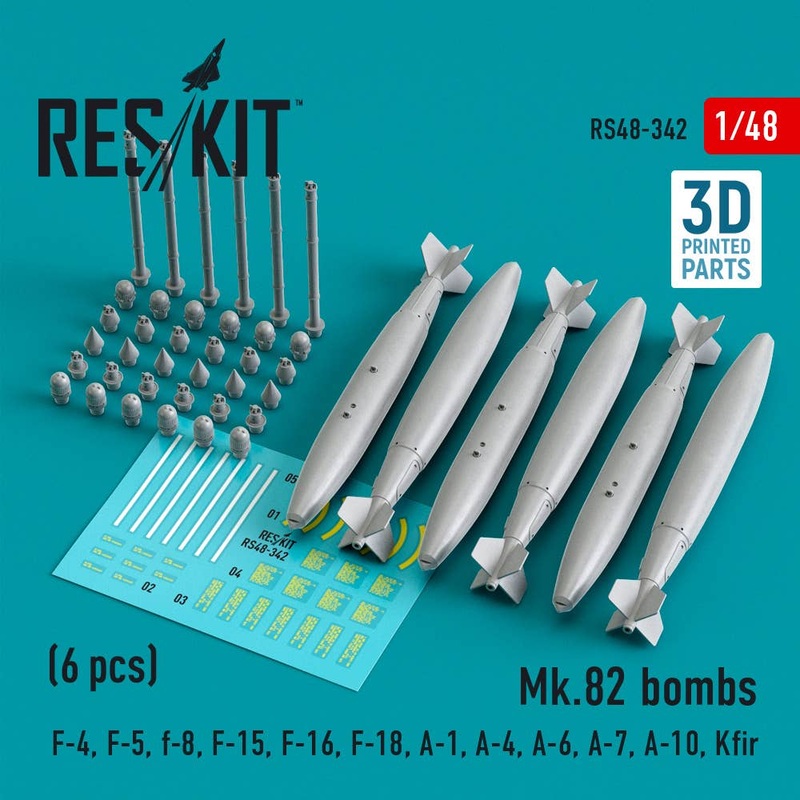1/48 Mk.82 bombs (6 pcs) (3D Printed)