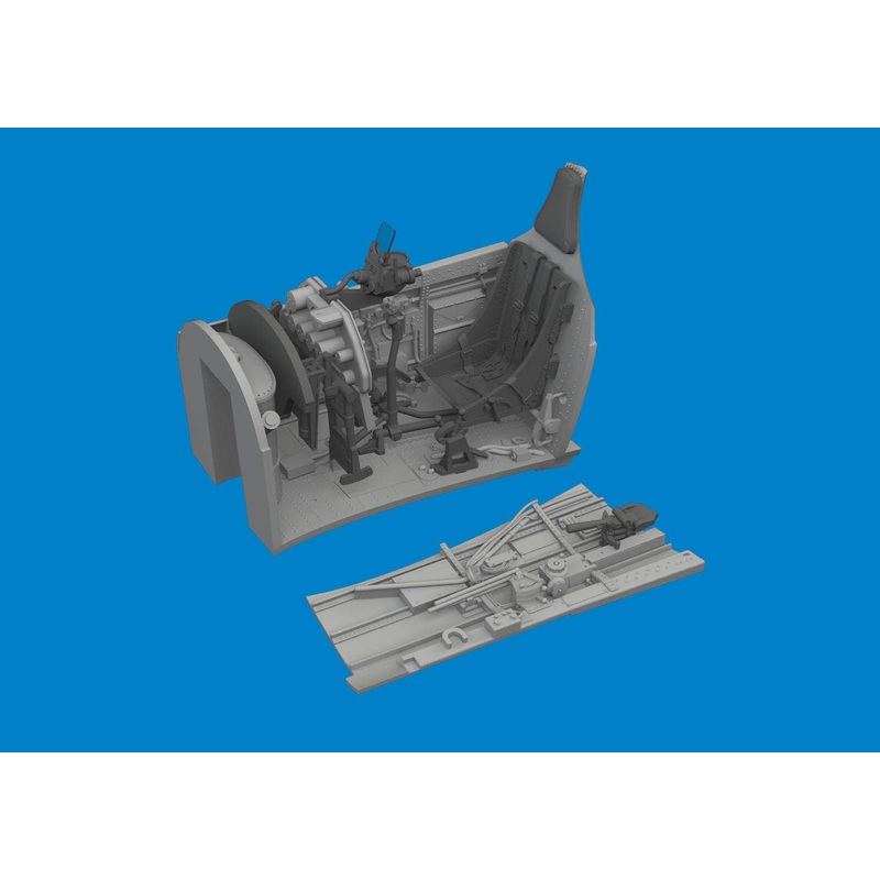 1/48 P-40E cockpit w/late seat PRINT (For Eduard)
