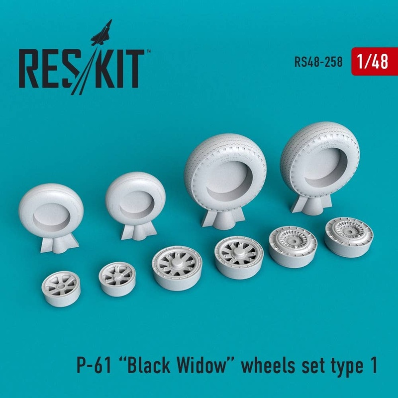 1/48 P-61 Black Widow Wheelset "Type 1"