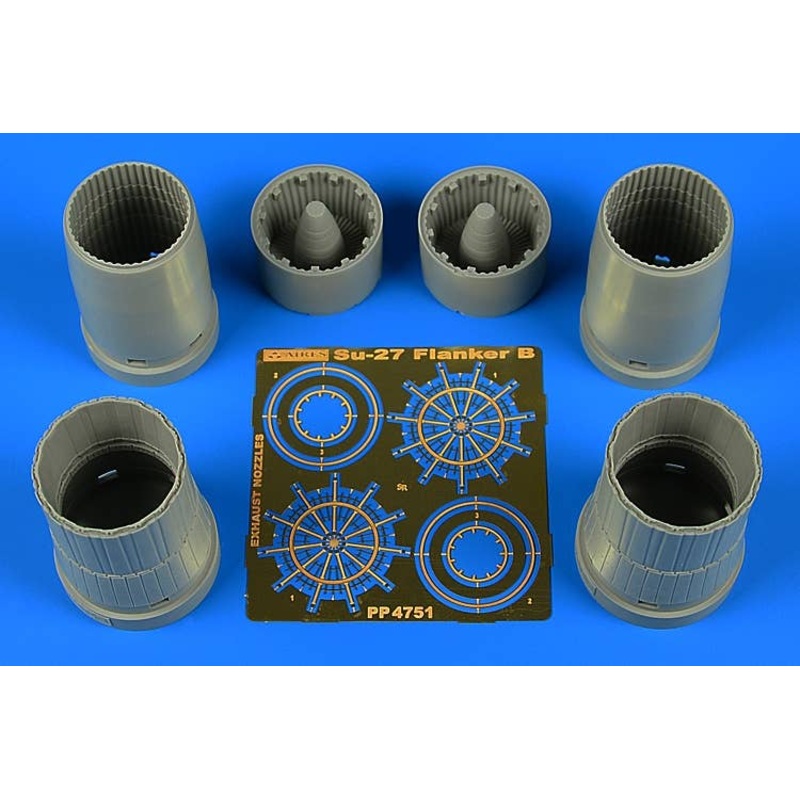 1/48 Su-27 Flanker B Exhaust Nozzles (for Hobby Boss)