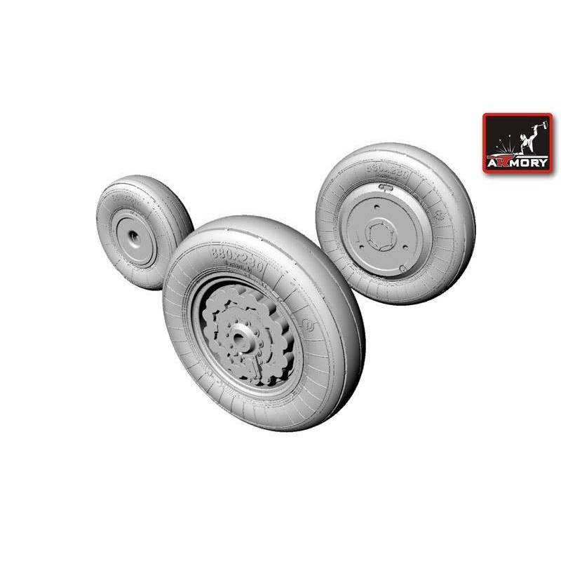 1/48 Sukhoj Su-17/-22 Fitter wheels