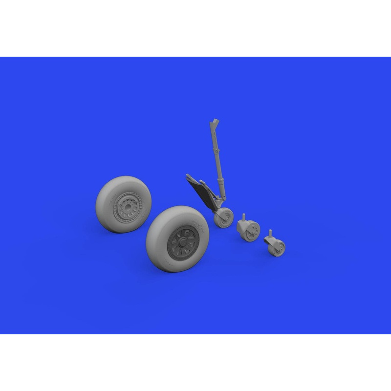 1/48 TBF/TBM wheels w/smooth tire Brassin (for Academy)