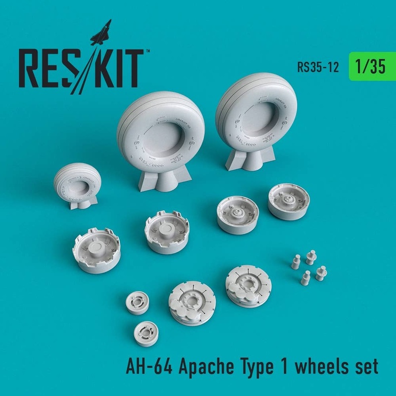 1/35 AH-64 Apache Type 1 Wheels Set