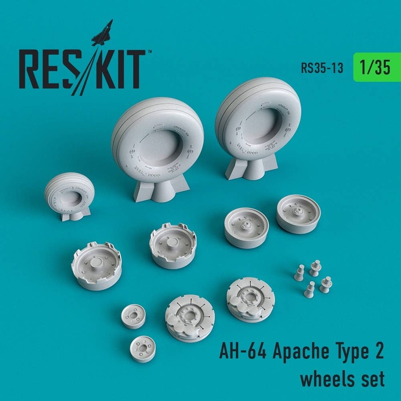 1/35 AH-64 Apache Type 2 Wheels Set