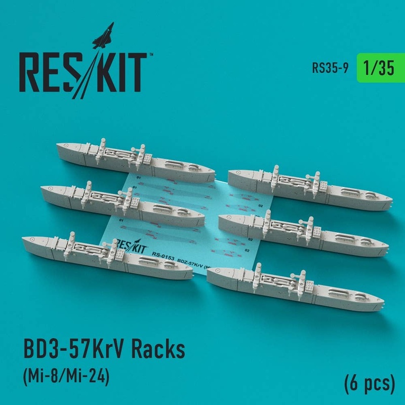 1/35 BD3-57KrV Racks (6pcs) (Mi-8/Mi-24)