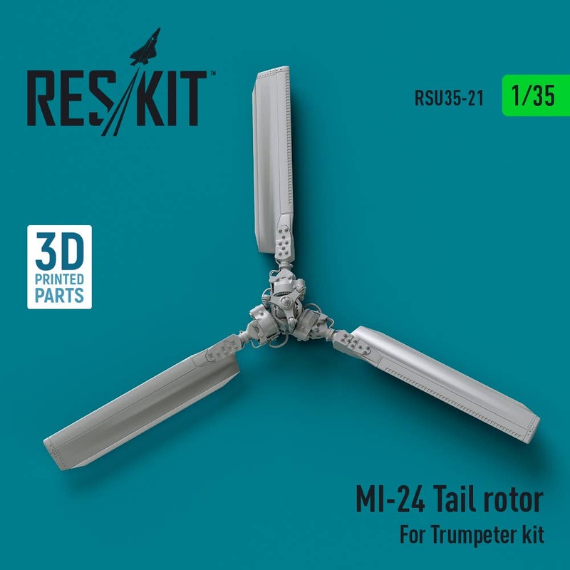 1/35 Mi-24 tail rotor for Trumpeter kit (3D printed)