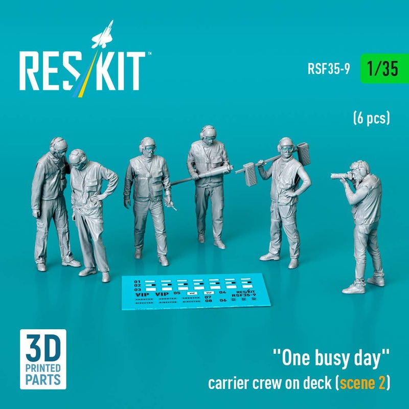 1/35 One busy day carrier crew on deck (scene 2) (6 pcs)