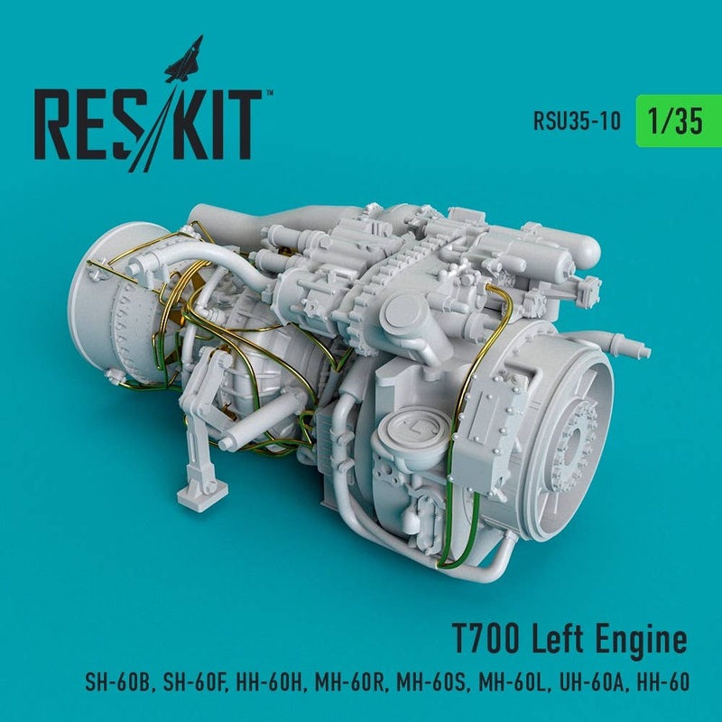 1/35 T700 Left Engine (SH-60B, SH-60F, HH-60H, MH-60R, MH-60S, MH-60L, UH-60A, HH-60)