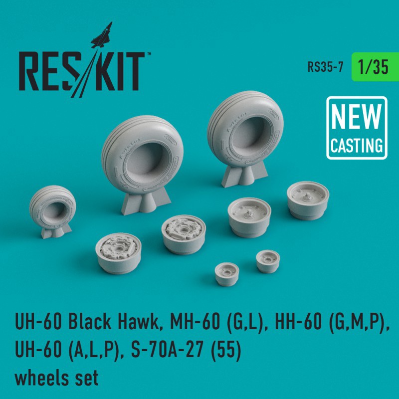 1/35 UH-60 (all versions) Wheels Set
