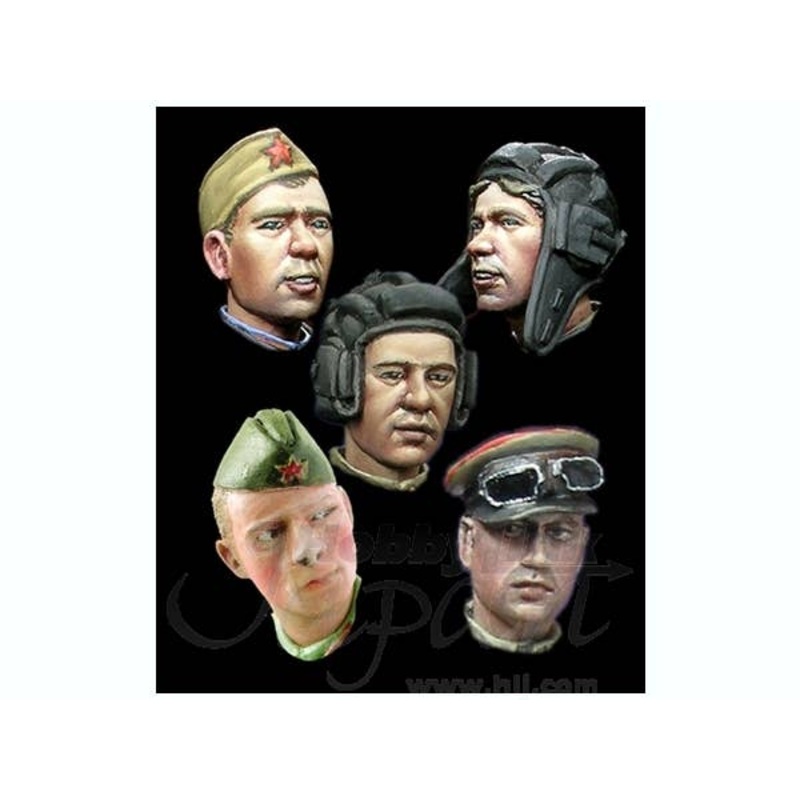 1/35 WWII Russian Heads Set #2