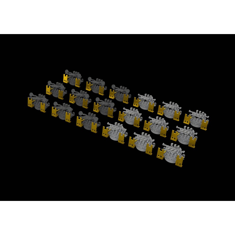 1/350 IJN Type 96 25mm AA Gun (Triple) (3D PRINT)