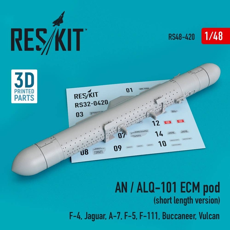 1/48 AN / ALQ-101 ECM pod (short length version) (F-4, Jaguar, A-7, F-5, F-111, Buccaneer, Vulcan) (3D printing)