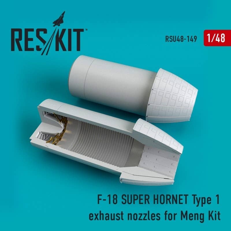 1/48 F-18 SUPER HORNET Type 1 exhaust nozzles for MENG Kit