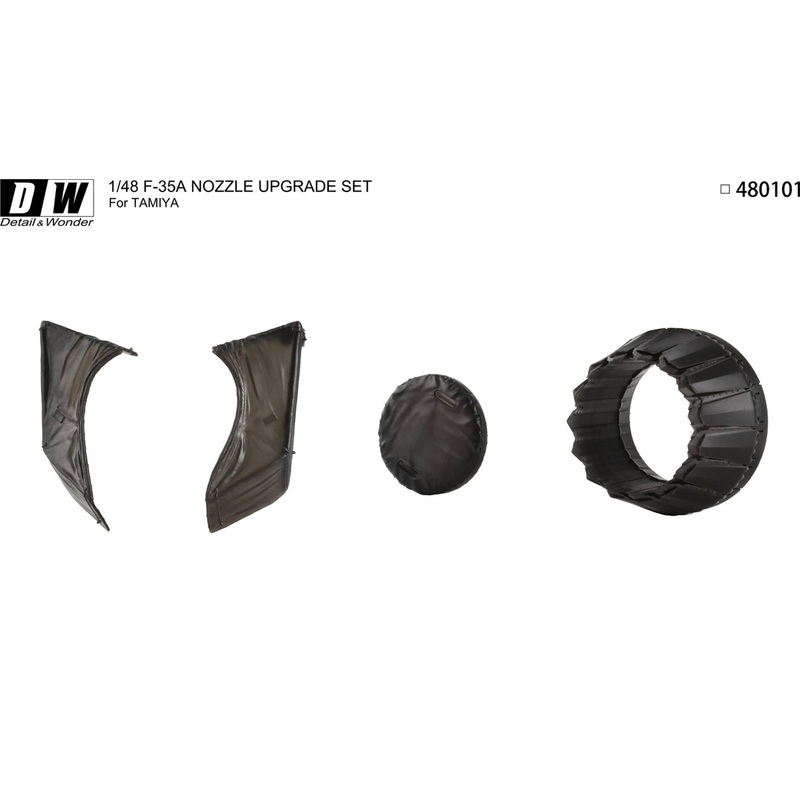 1/48 F-35A Lightning II Nozzles (Included FOD Cover) for TAMIYA Kit