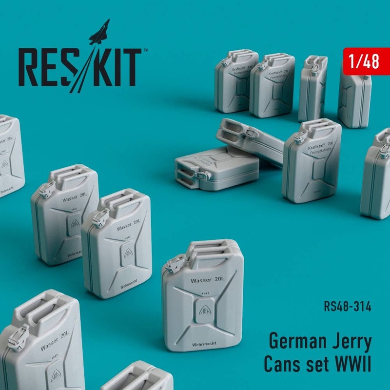 1/48 German Jerry Cans set WWII (16 pcs)