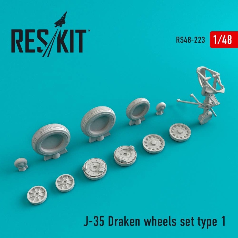 1/48 J-35 Draken Type 1 Wheels Set (for Hasegawa)