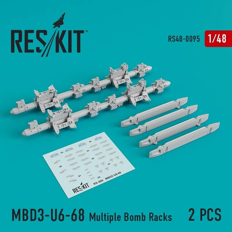 1/48 MBD3-U6-68 Multiple Bomb Racks (2pcs)