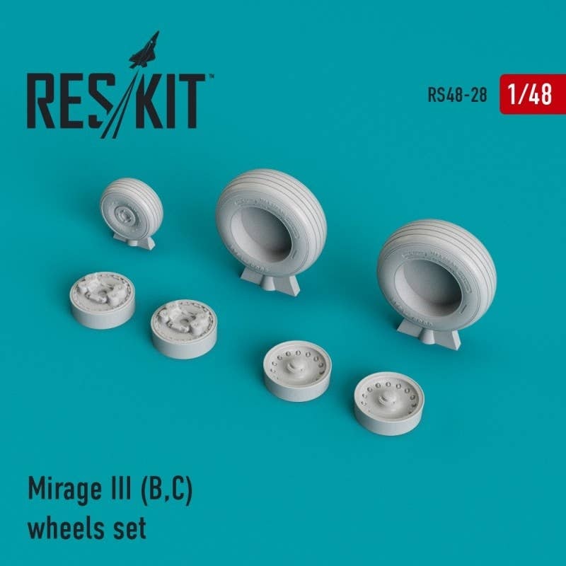 1/48 Mirage III (B,C) Wheels Set
