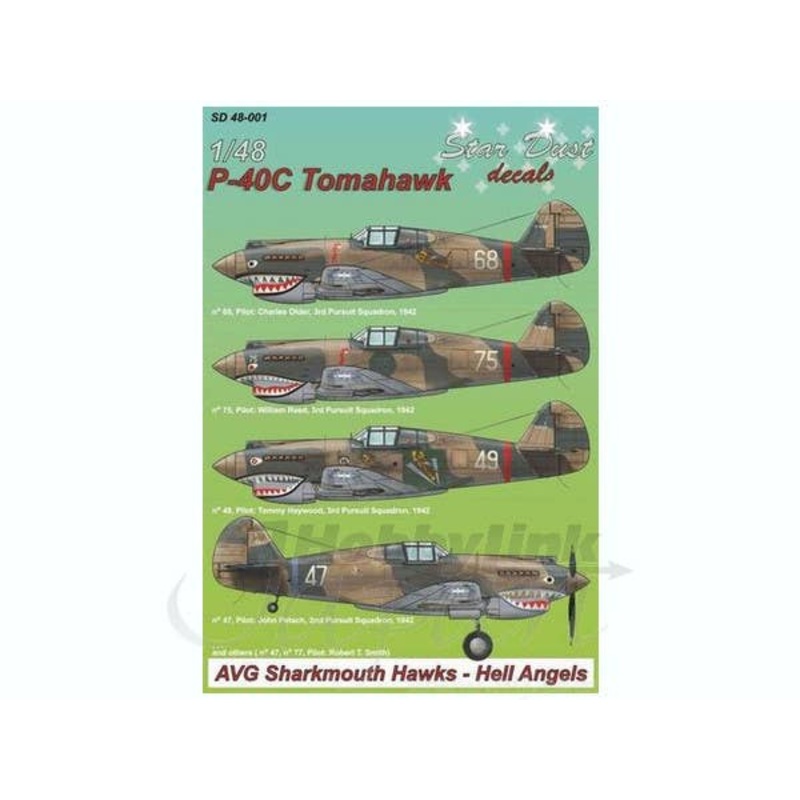 1/48 P-40C Tomahawk Decals