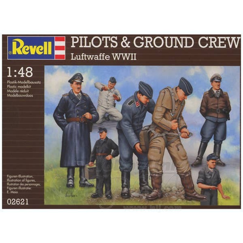 1/48 Pilots & Ground Crew Luftwaffe WWII