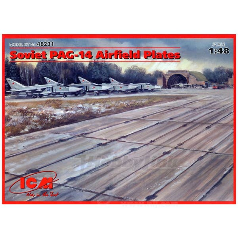 1/48 Soviet Runway Concrete Plate PAG14-32pcs