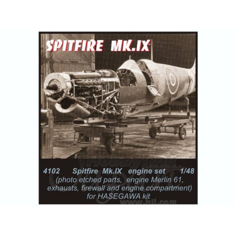 1/48 Spitfire Mk.IX Engine Set for Hasegawa
