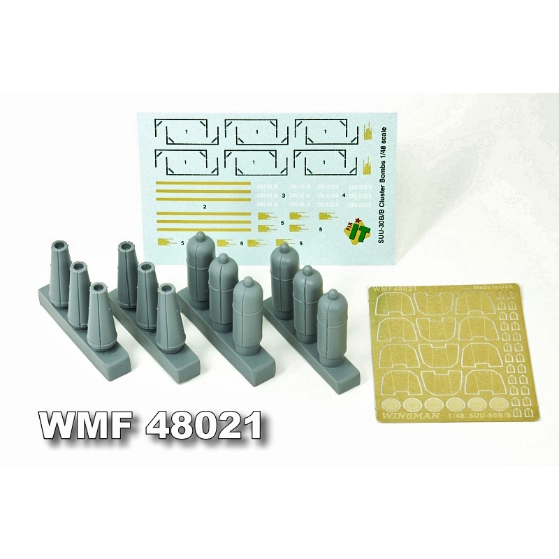 1/48 SUU-30 B/B (CBU52/58) Cluster Bombs (6pcs)