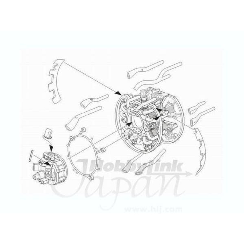 1/32 A6M5 Zero Engine set for Tamiya